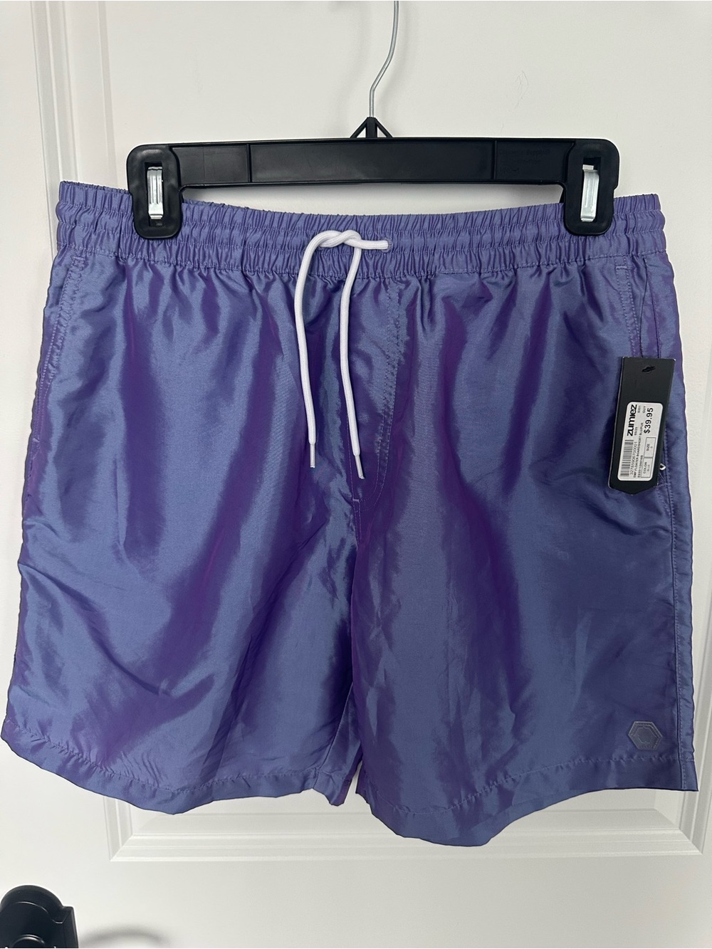 Zumiez Purple Floater Boardshort with White Drawstring